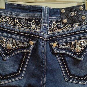 Miss Me Easy Boot Embellished Size 25 Preowned Jeans